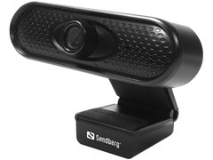 Camera Web Sandberg 133-96, Full HD 1080p, USB, microfon, negru